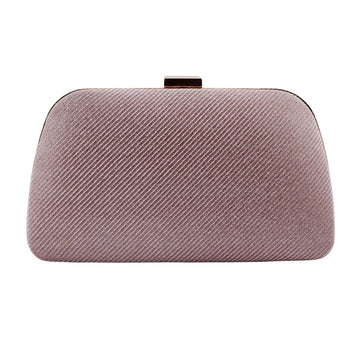 Peach Clutch Bag with Detachable Chain Strap