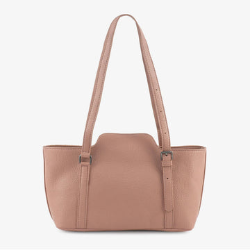 Pink Structured Shoulder Bag