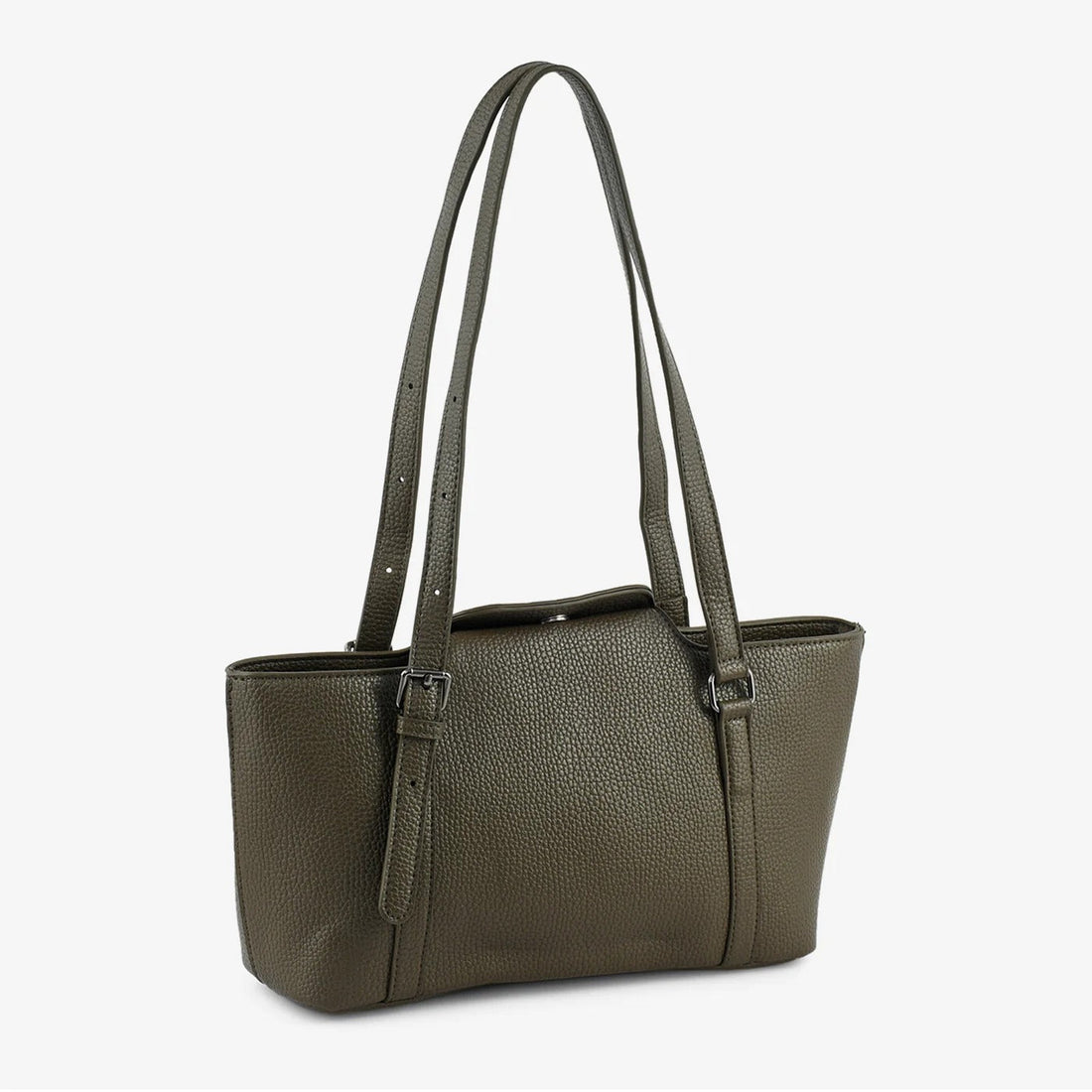 Green Structured Shoulder Bag