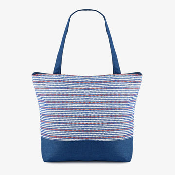 Blue Weave Everyday Tote