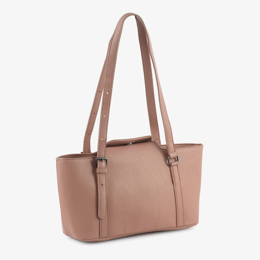 Pink Structured Shoulder Bag
